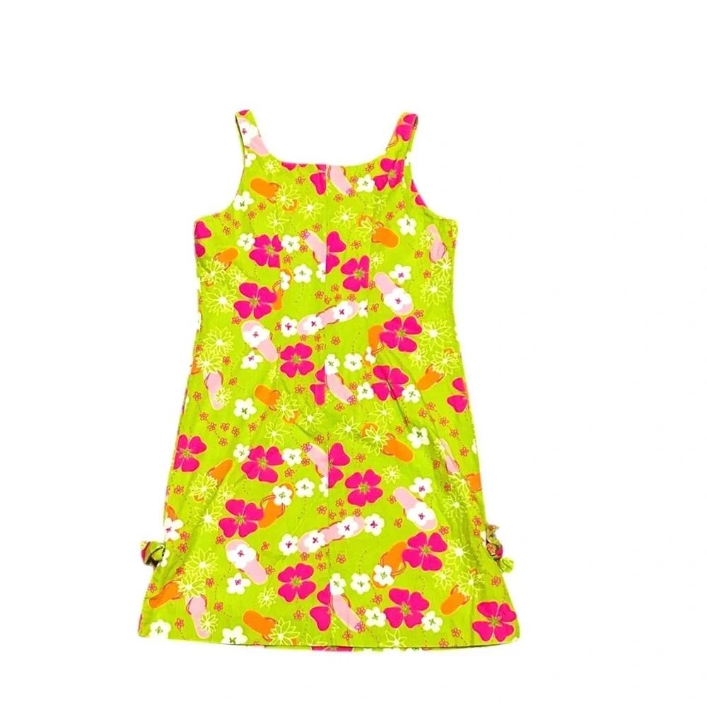 Lilly Pulitzer Rare Vintage Shift Side Bow Floral Sleeveless Dress